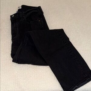 Abercrombie & Fitch Black Straight Leg Jeans